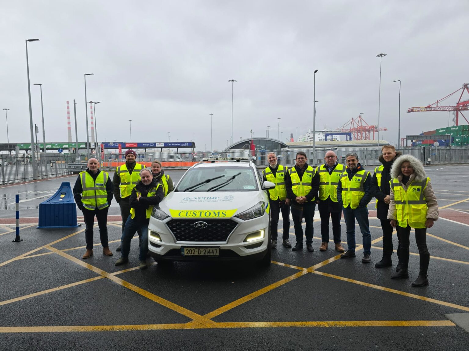 Stormy weather but customs cooperation mobilised: EUCAB port visit in Dublinย Maritime Unit, Port Visit, Dublin